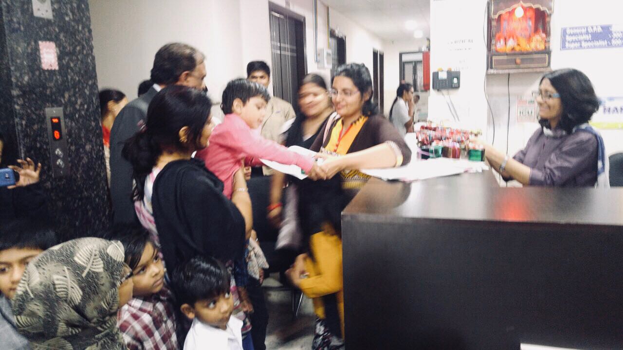 Children's Day celebration at Bansal Global Hospital in Pitampura