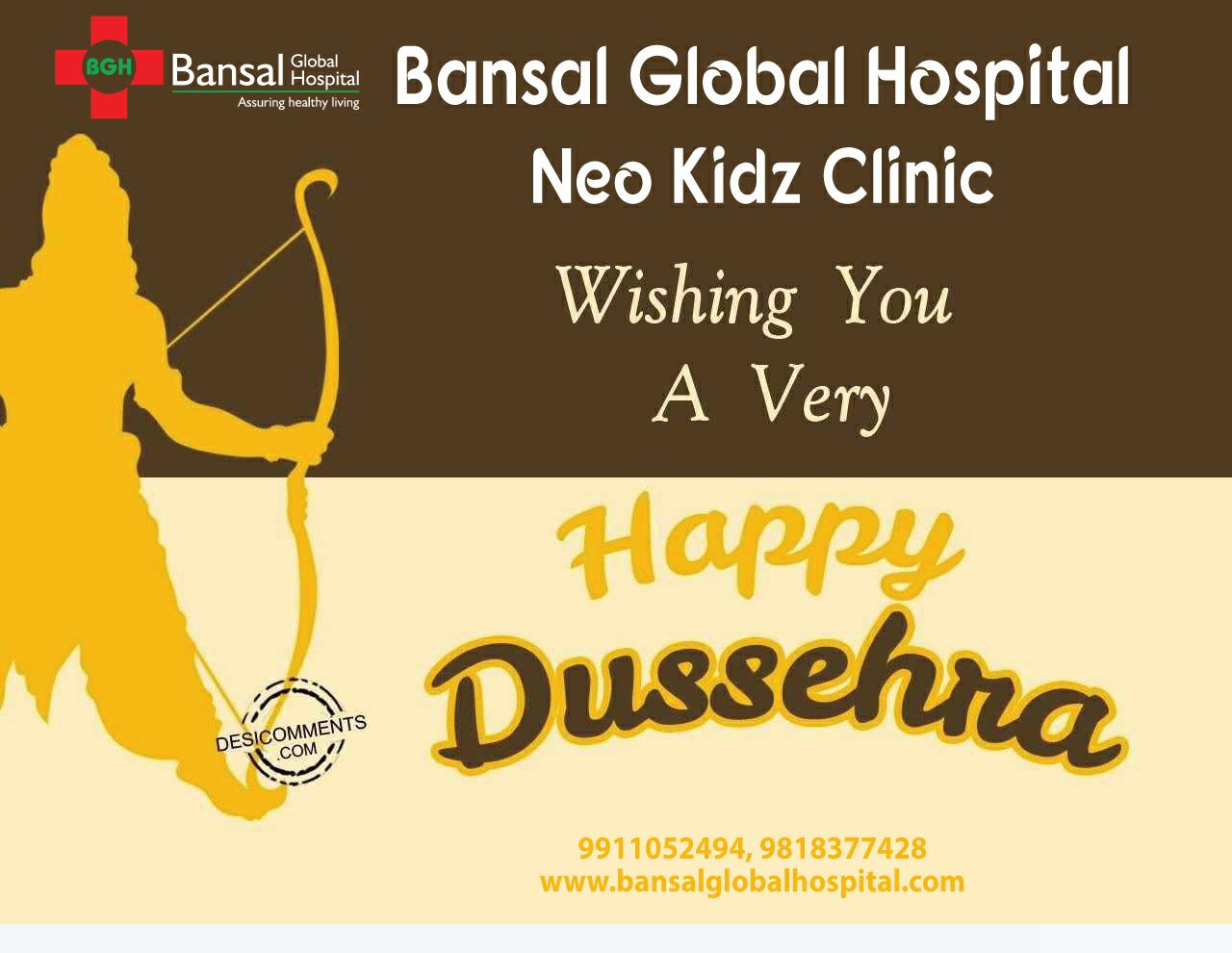 Bansal Global Hospital Neo Kidz Clinic Happy Dussehra