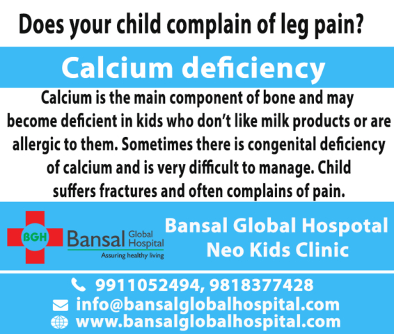 Bansal Global Hospital Calcium deficiency